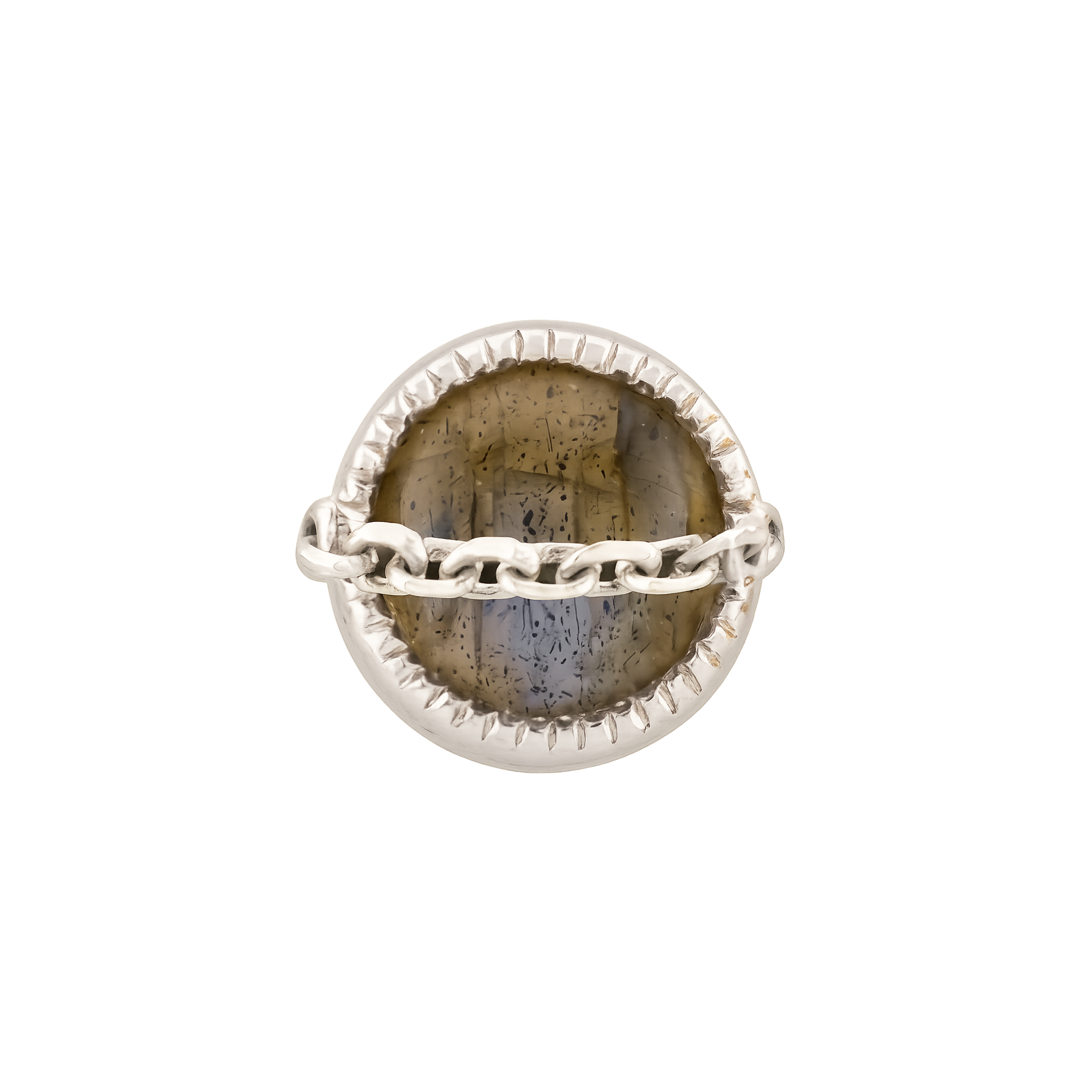 Auris - Elemence - Labradorite bleutée (Threadless)