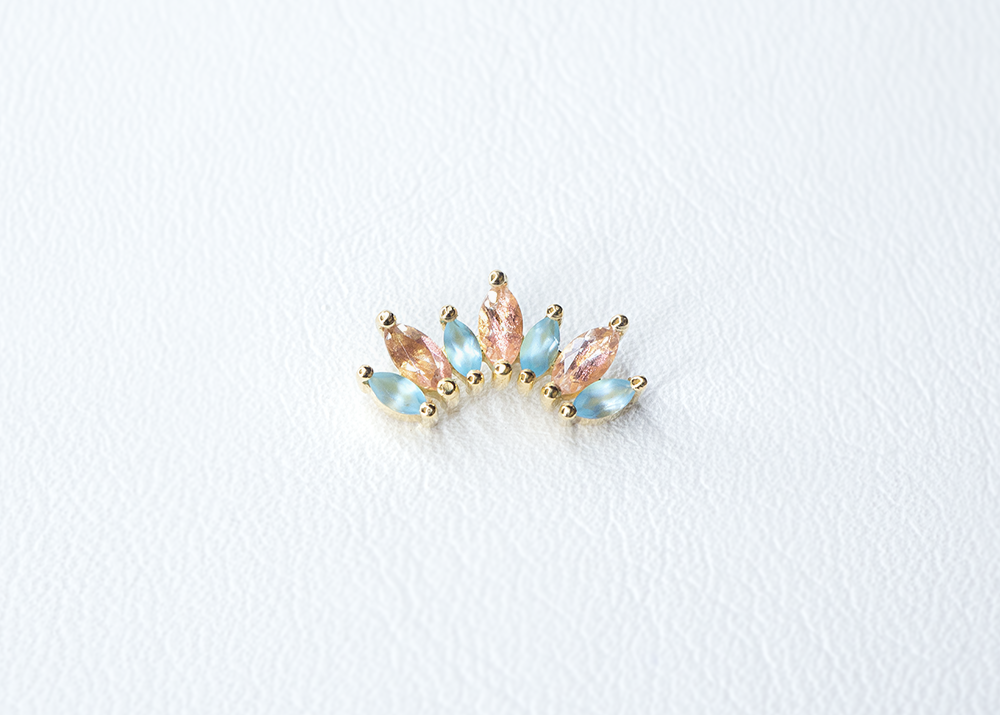 BVLA - Athena - Oregon Sunstone / Swiss Blue Topaz