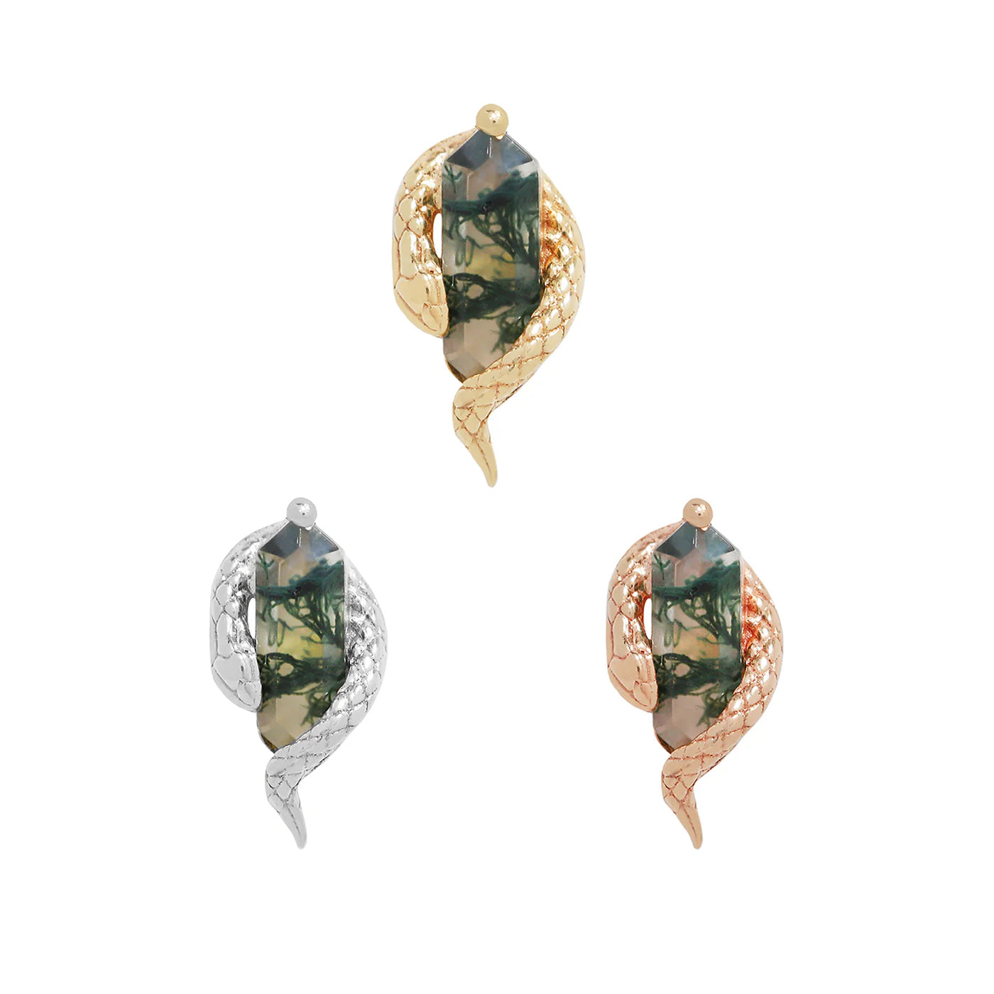 Buddha Jewelry - Eve Was Framed - Moss Agate