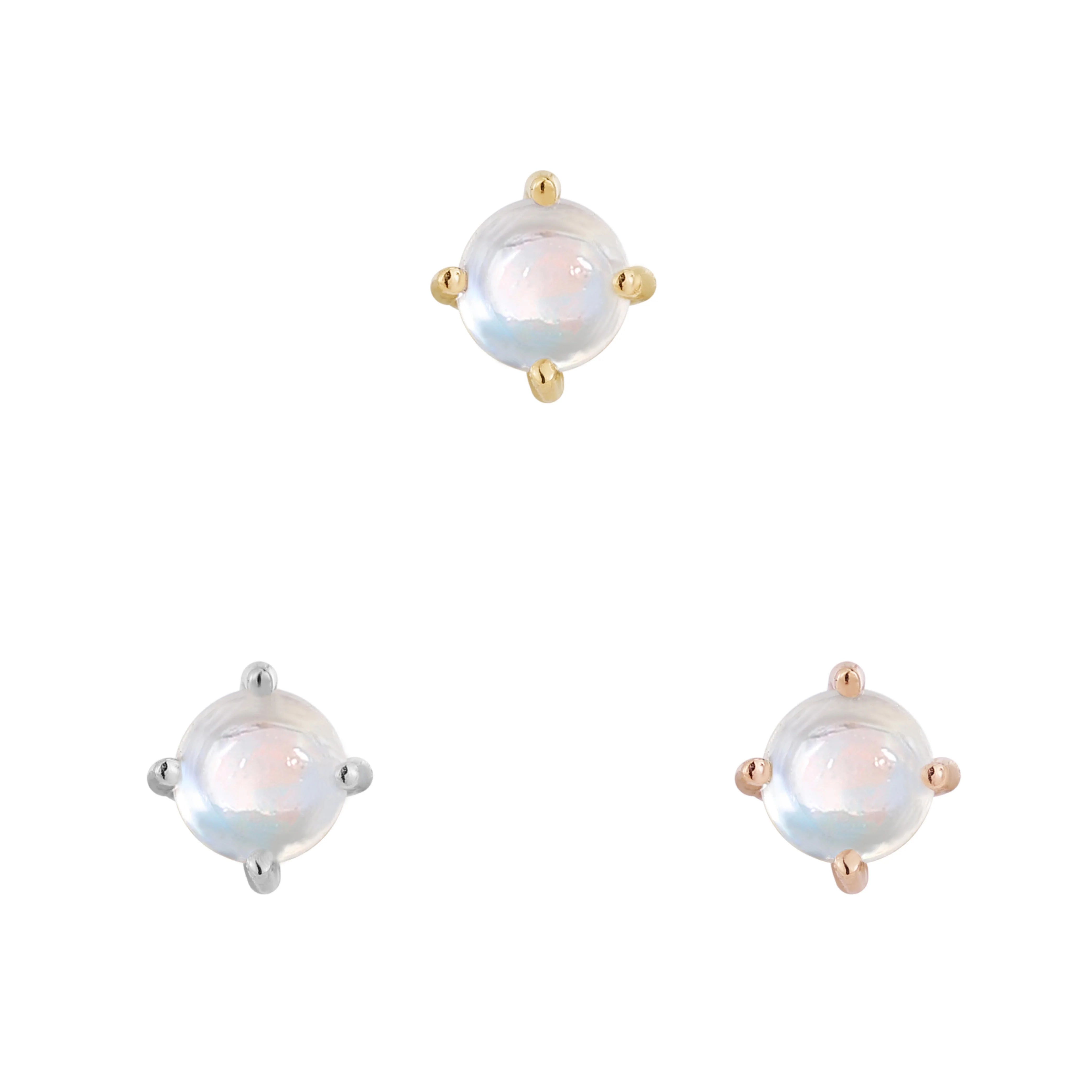 Buddha Jewelry - Prong - Pierre de Lune-thumbmail-1