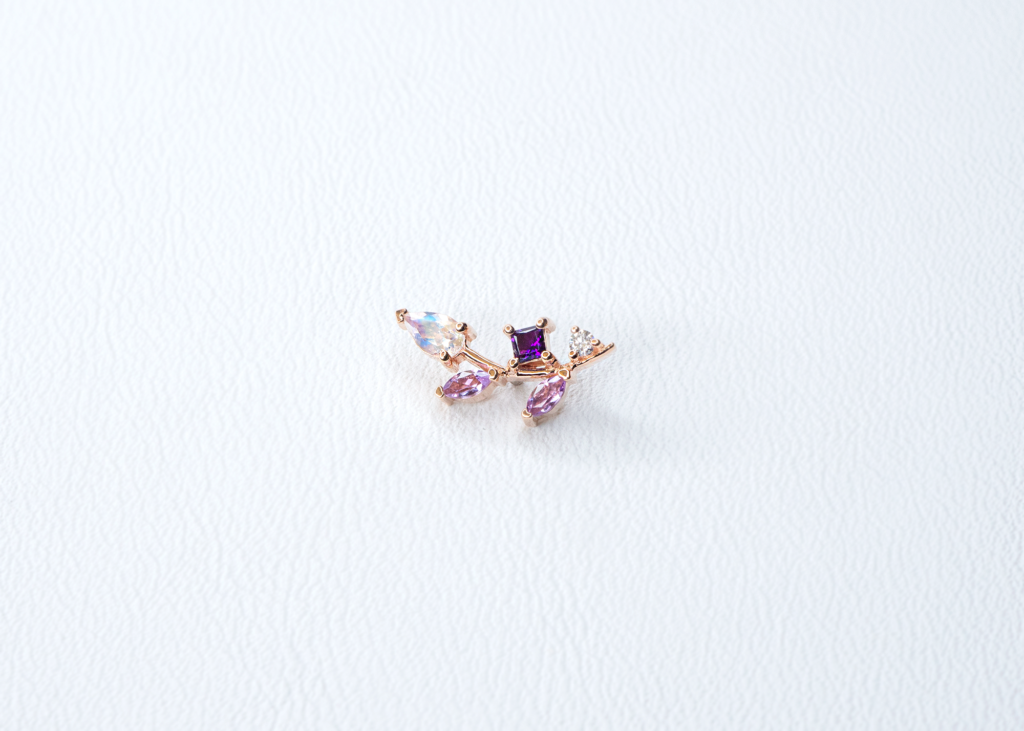 BVLA - Jasmine - Rainbow Moonstone / Amethyst / Diamond