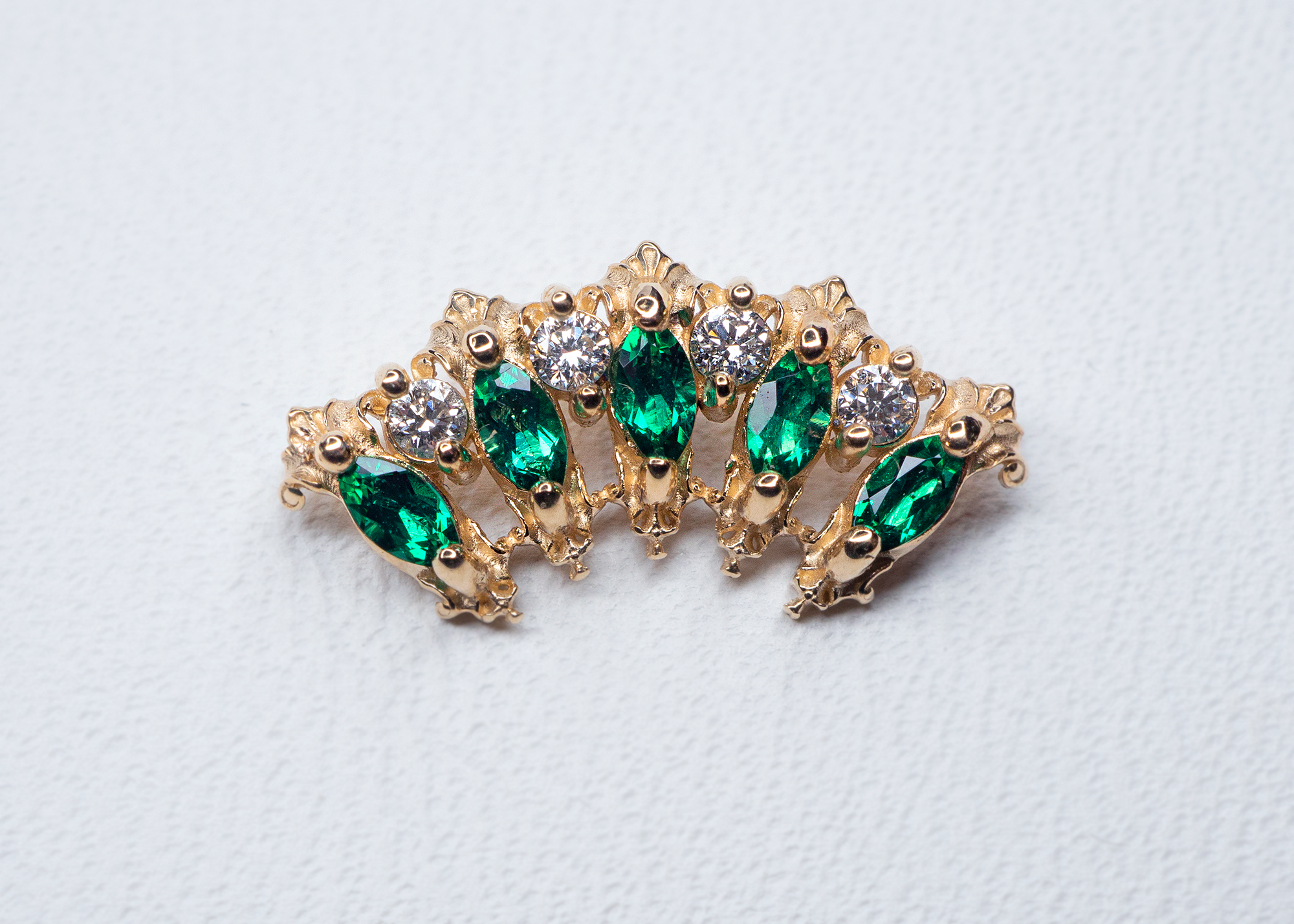 AuAdore - Lady Jane - Emerald / Diamond