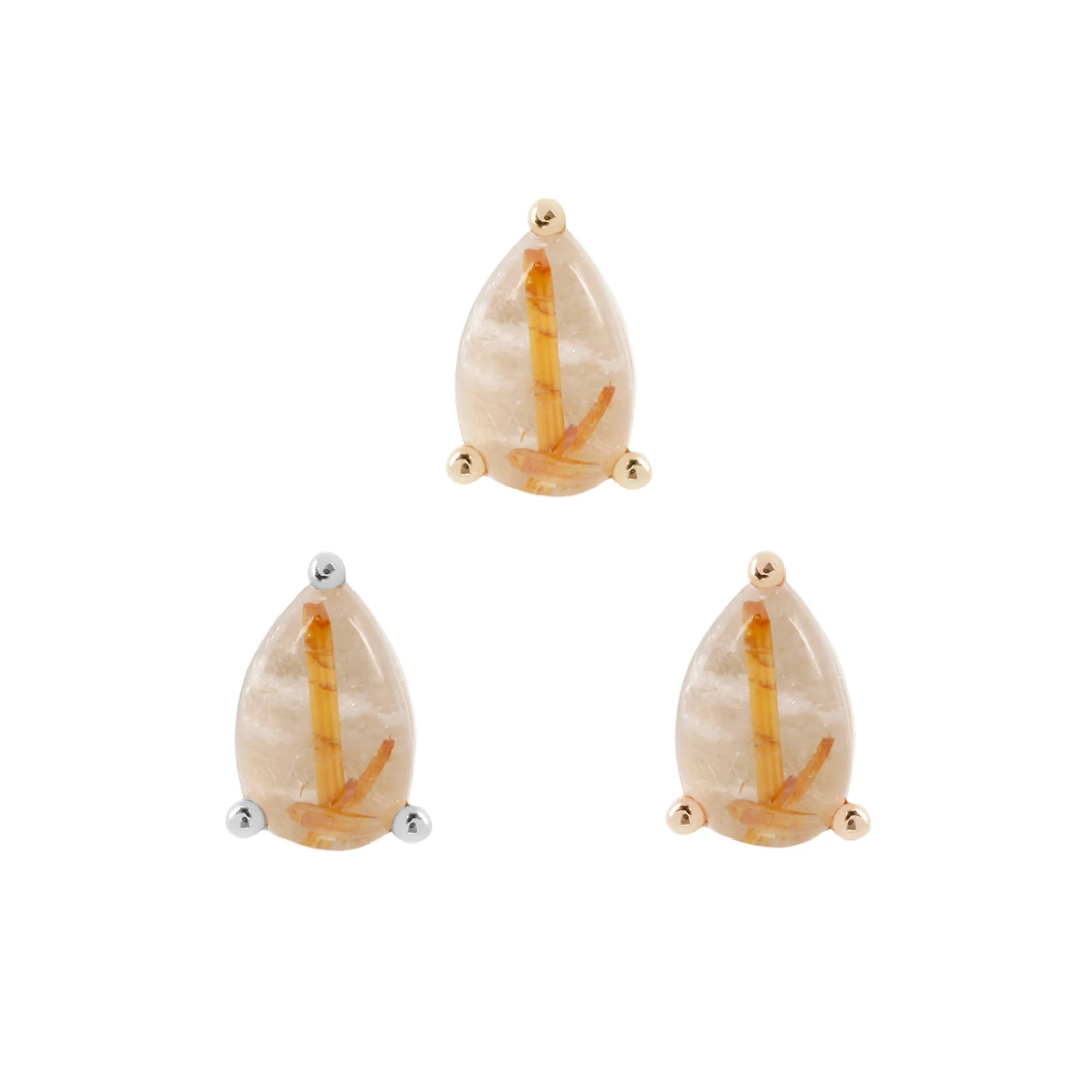 Buddha Jewelry - Rutilated Quartz Pear