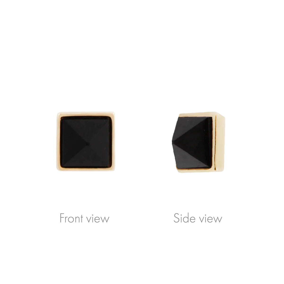 Buddha Jewelry - Pyramid Bezel Reverse Set - Black Spinel-thumbmail-2