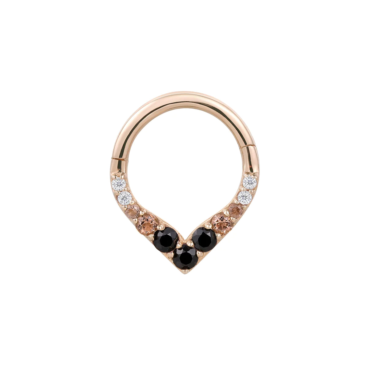 Buddha Jewelry - Rise + Shine - Smokey Quartz + Black Spinel Ombre-thumbmail-2