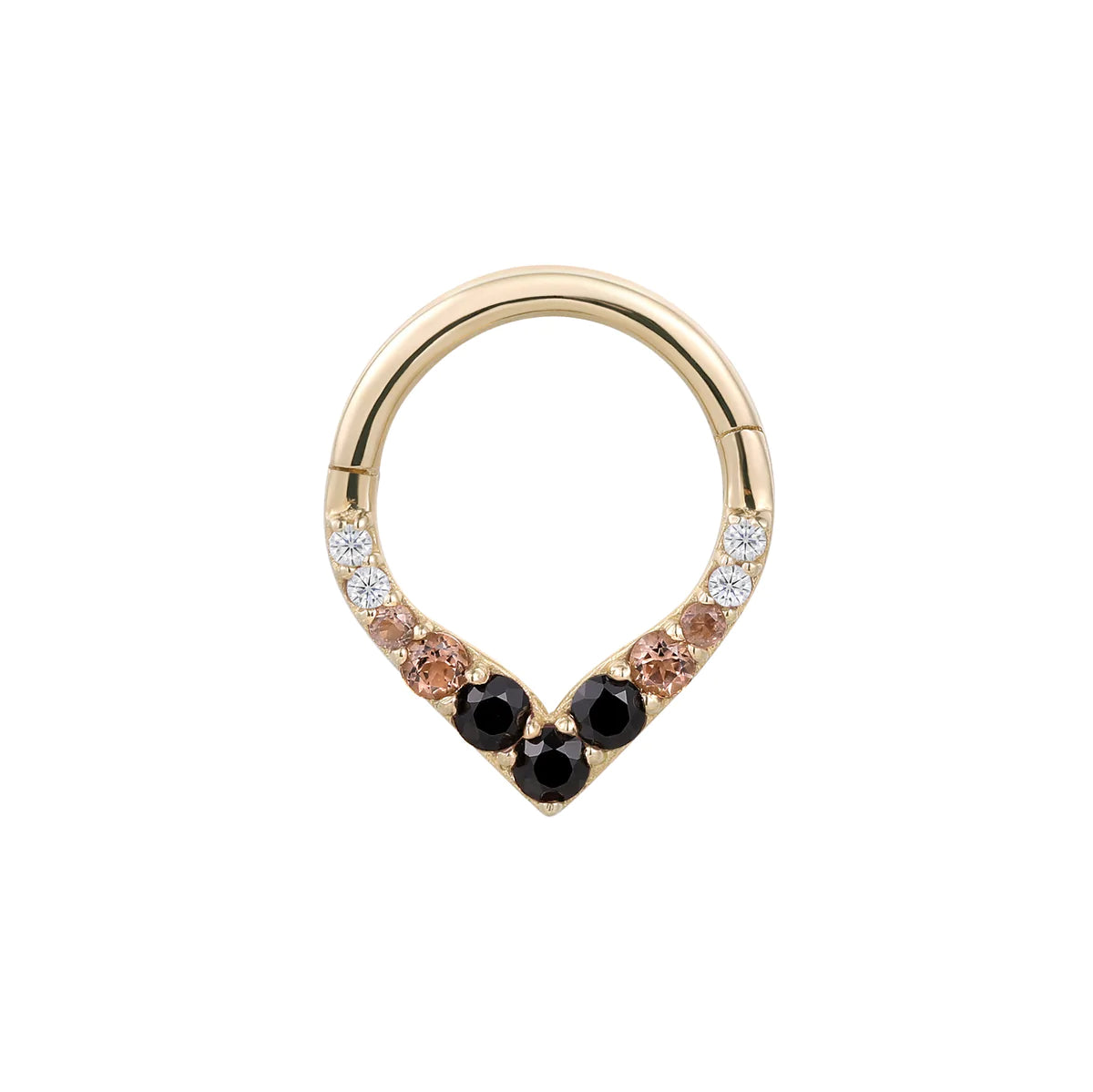 Buddha Jewelry - Rise + Shine - Smokey Quartz + Black Spinel Ombre-thumbmail-3