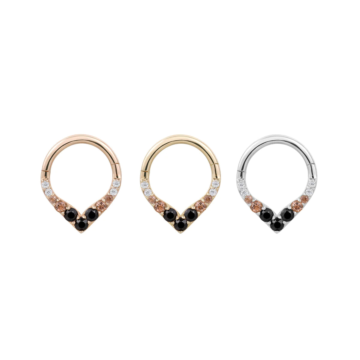 Buddha Jewelry - Rise + Shine - Smokey Quartz + Black Spinel Ombre