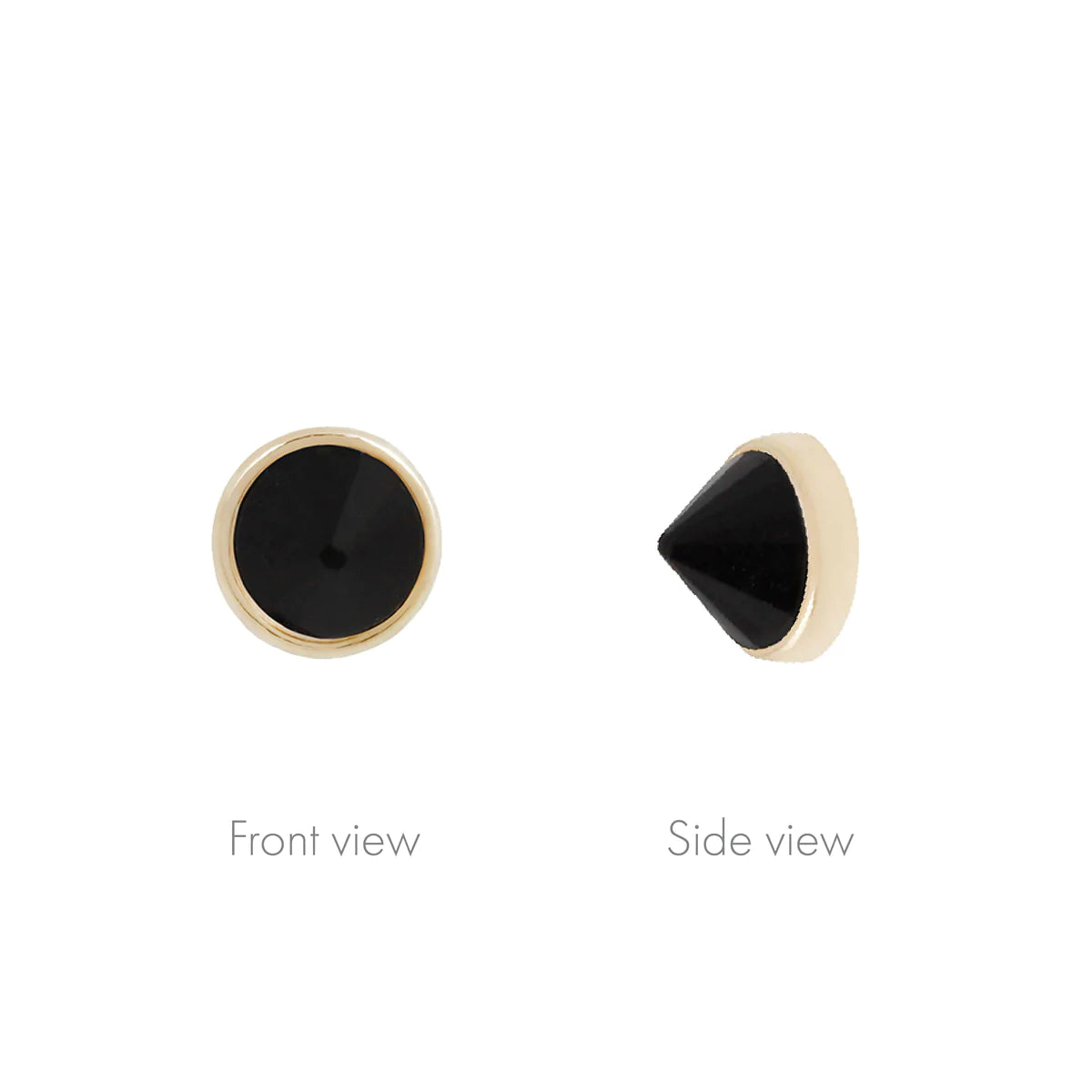Buddha Jewelry - Round Bezel Reverse Set - Black Agate-thumbmail-2