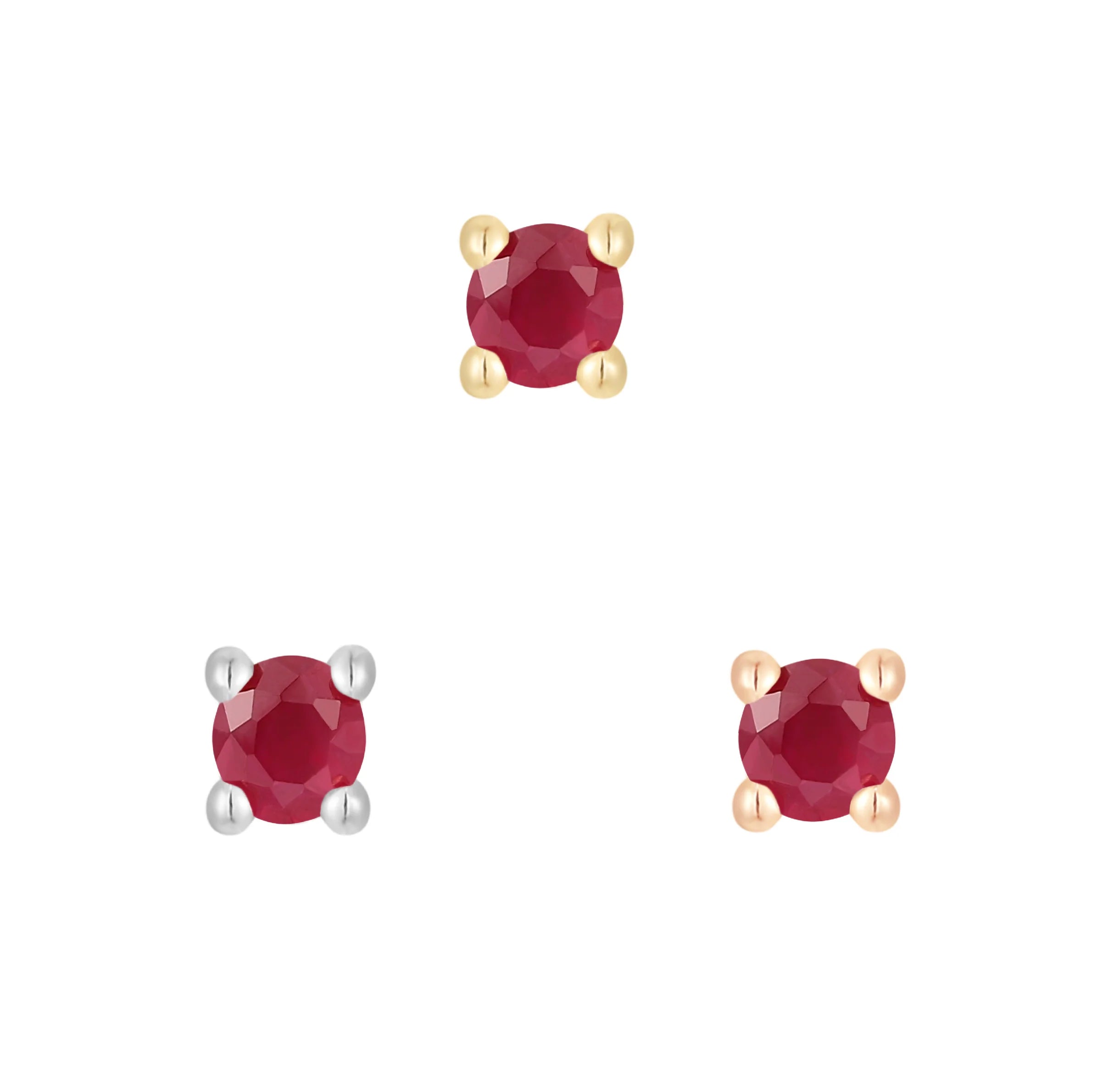 Buddha Jewelry - Prong - Ruby