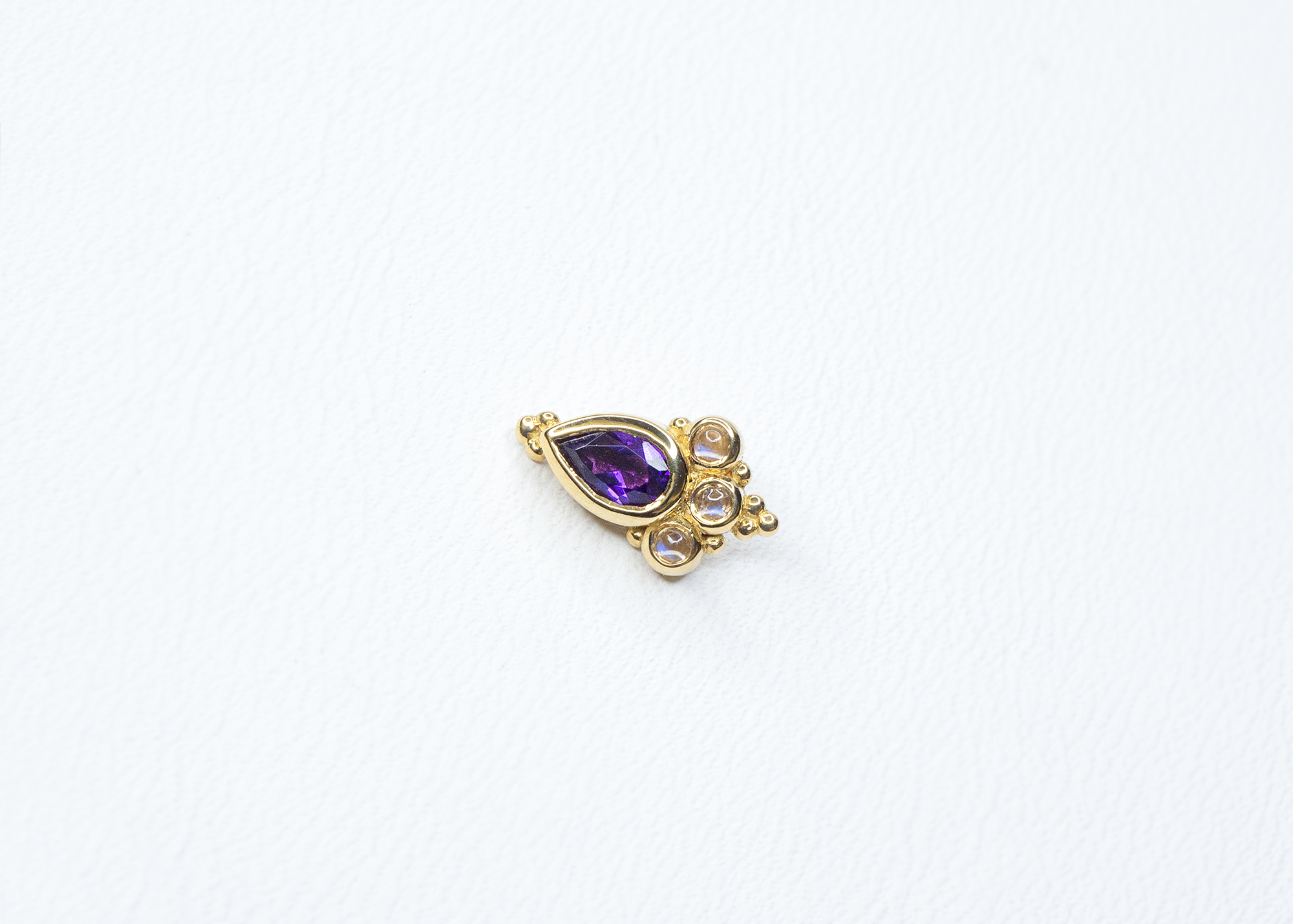BVLA - Sarai Pear - Amethyst / Rainbow Moonstone