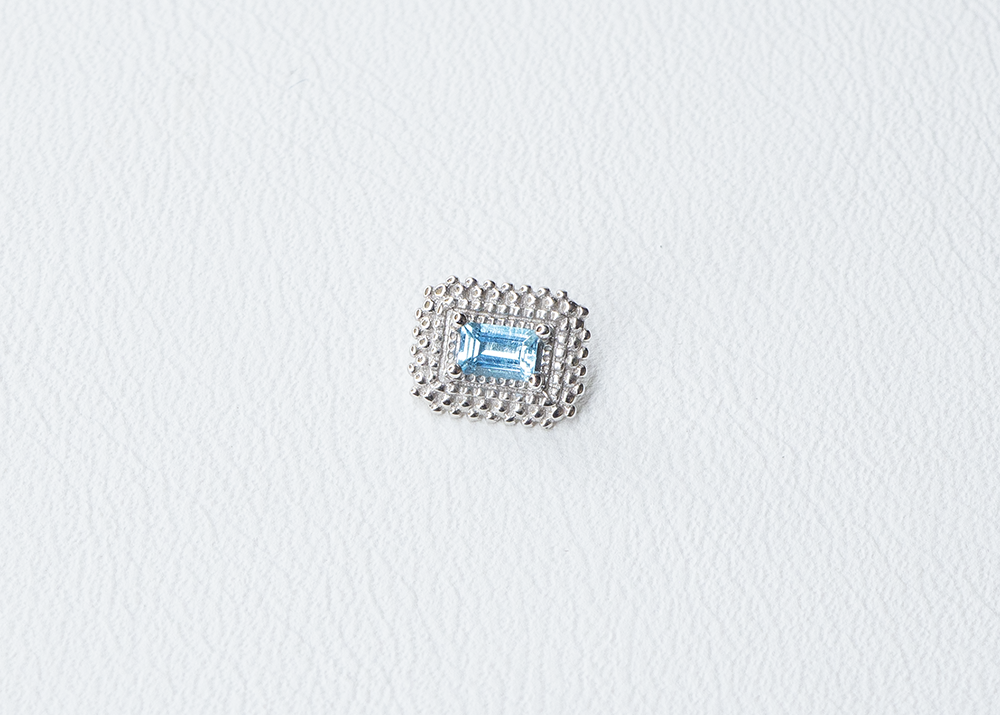 BVLA - Afghan Baguette - Swiss Blue Topaz