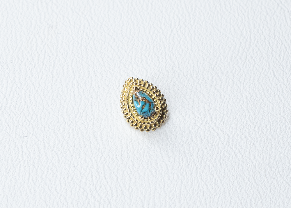 BVLA - Afghan Pear - Blue Copper Turquoise