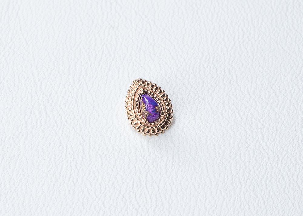 BVLA - Afghan Pear - Purple Copper Turquoise
