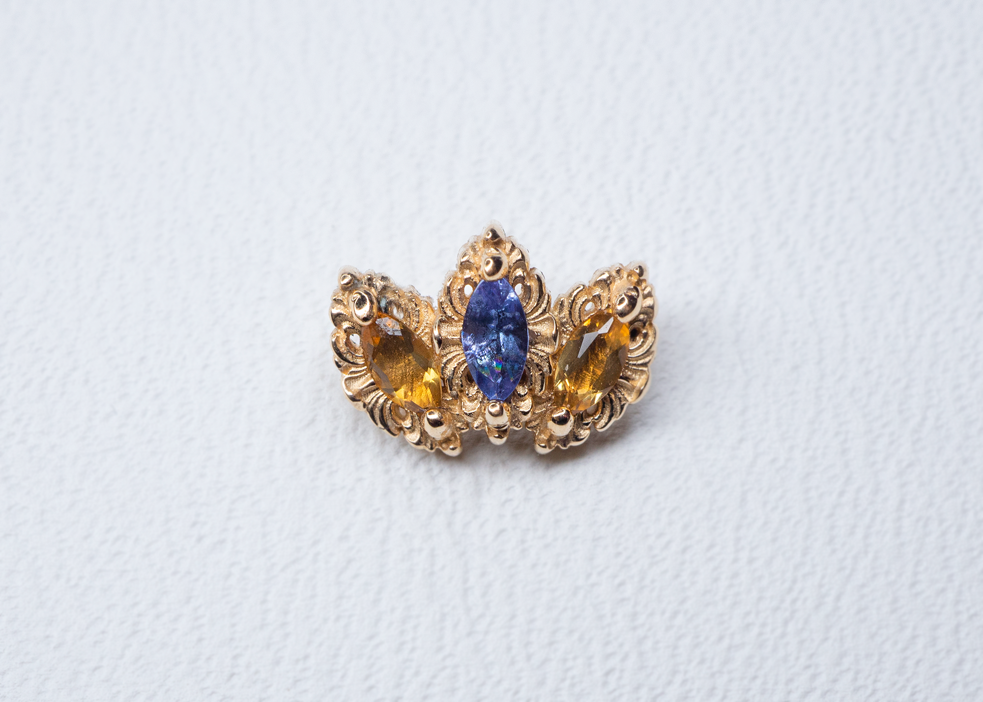 AuAdore - Baroque - Tanzanite / Citrine