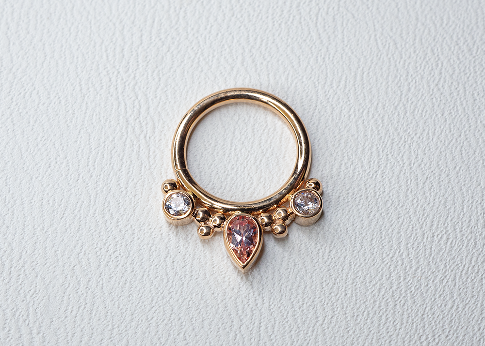 BVLA - Eden Pear - White Sapphire / Champagne Sapphire