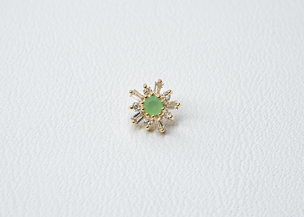 BVLA - Elaine - Diamants / Chrysoprase
