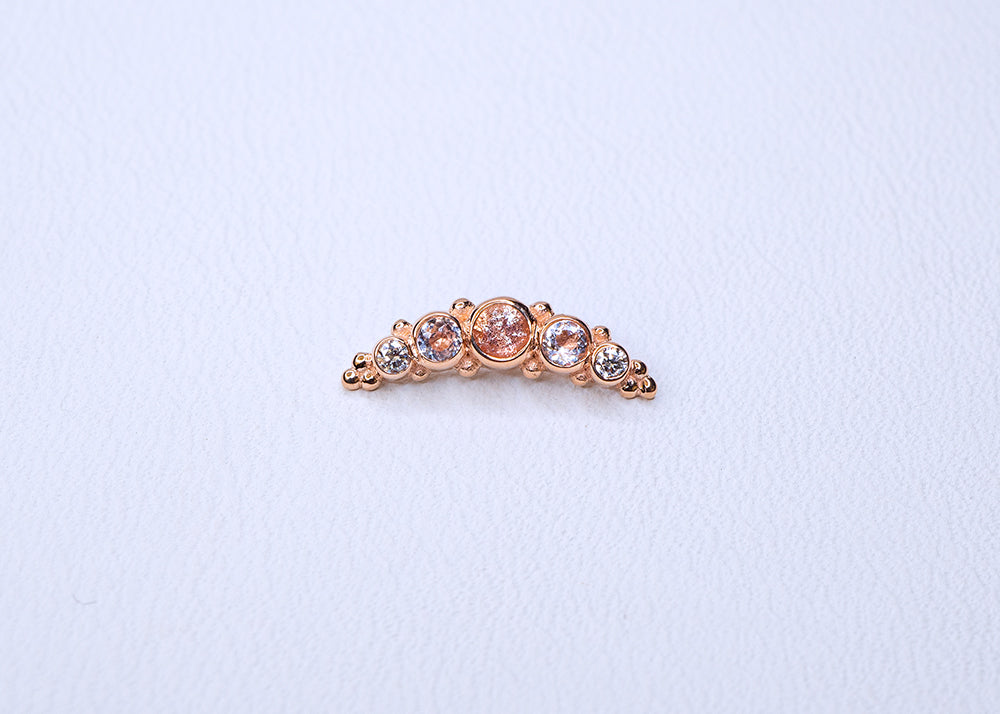 BVLA - Panaraya Graduating - Oregon Sunstones / Morganite / Diamond