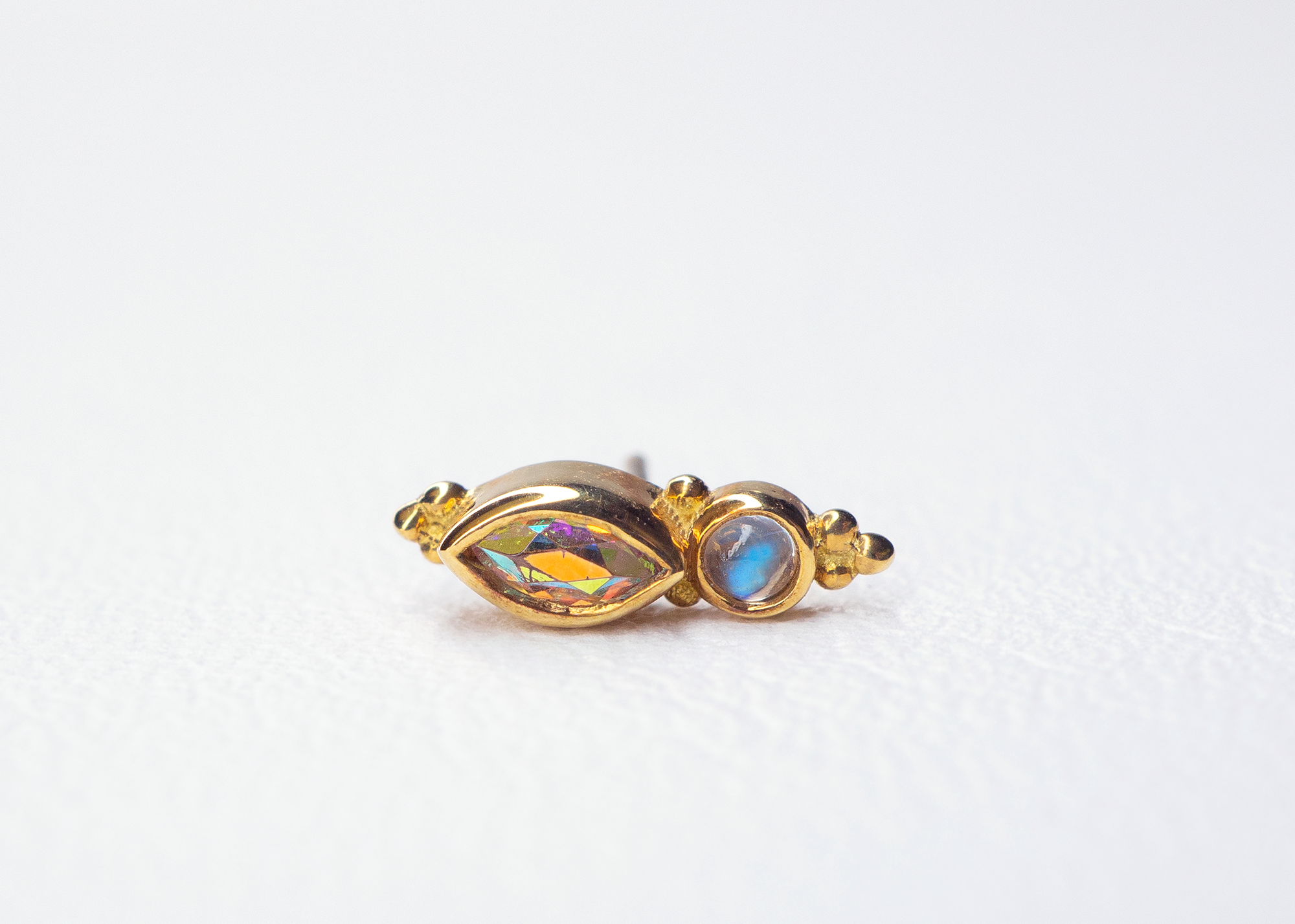 BVLA - Mai Marquise - Mercury Mist Topaz / Rainbow Moonstone