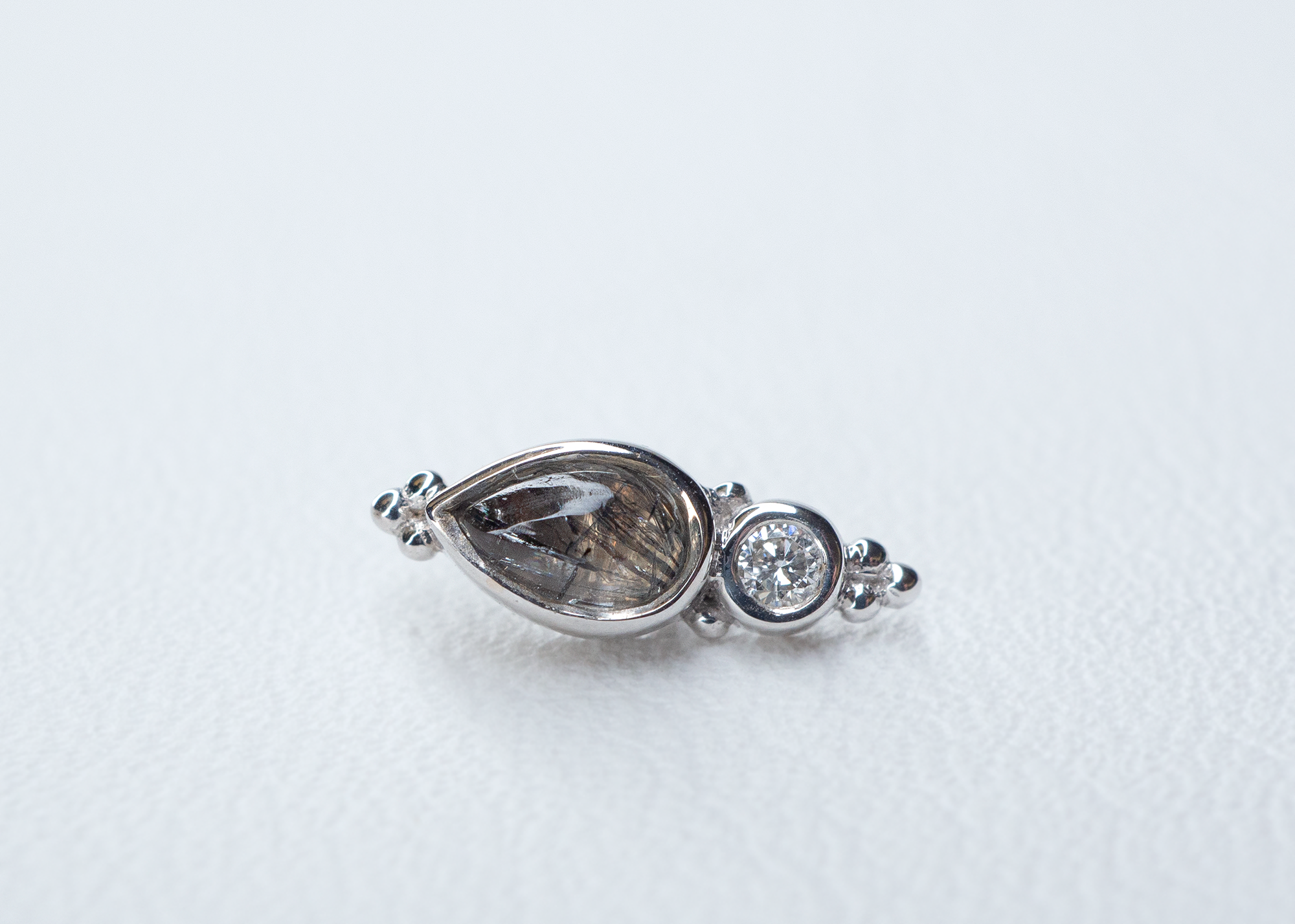 BVLA - Mai - Tourmalated Quartz / Diamond