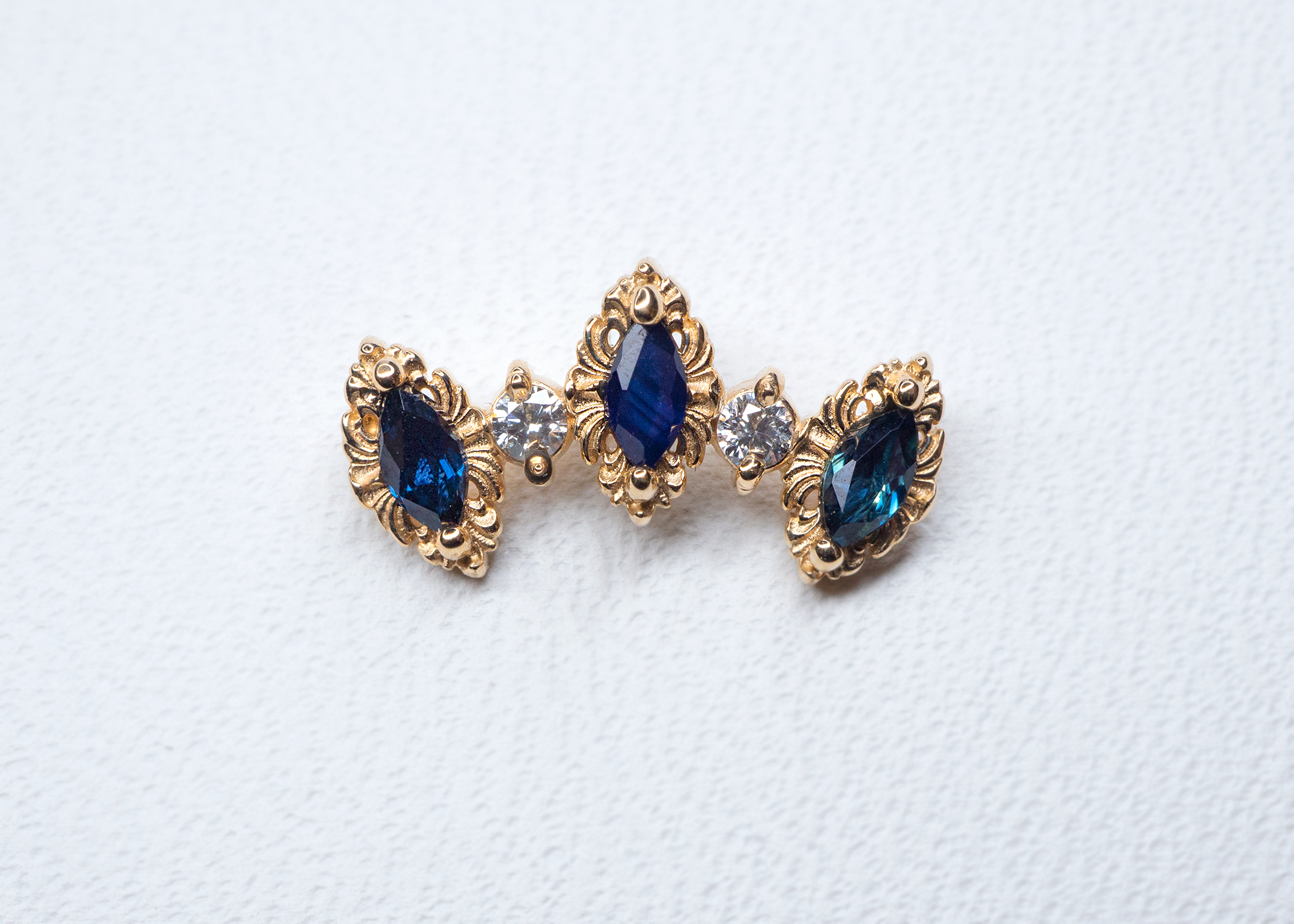AuAdore - Majesty - Blue Sapphire / Diamond