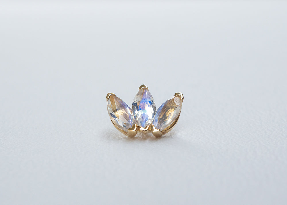 BVLA - Marquise Fan - Rainbow Moonstone