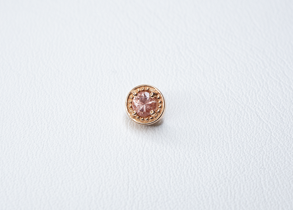 BVLA - Millgrain Prong - Oregon Sunstone
