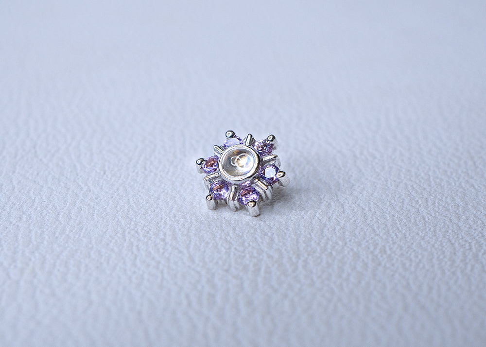 BVLA - Mini Toltec - Rainbow Moonstone / Amethyst