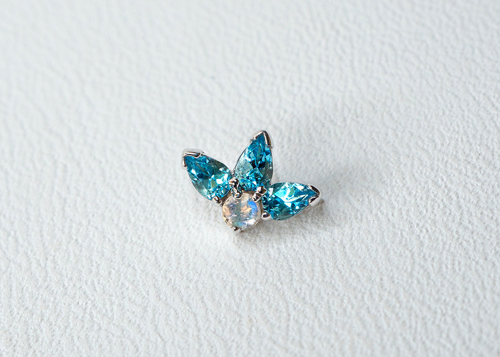 BVLA - Miss you! - Swiss Blue Topaz / Rainbow Moonstone