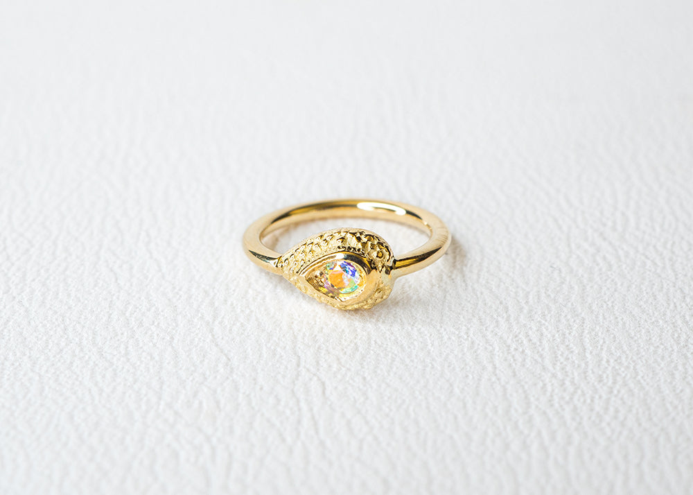 BVLA - Nanda Pear Ring - Mercury Mist Topaz