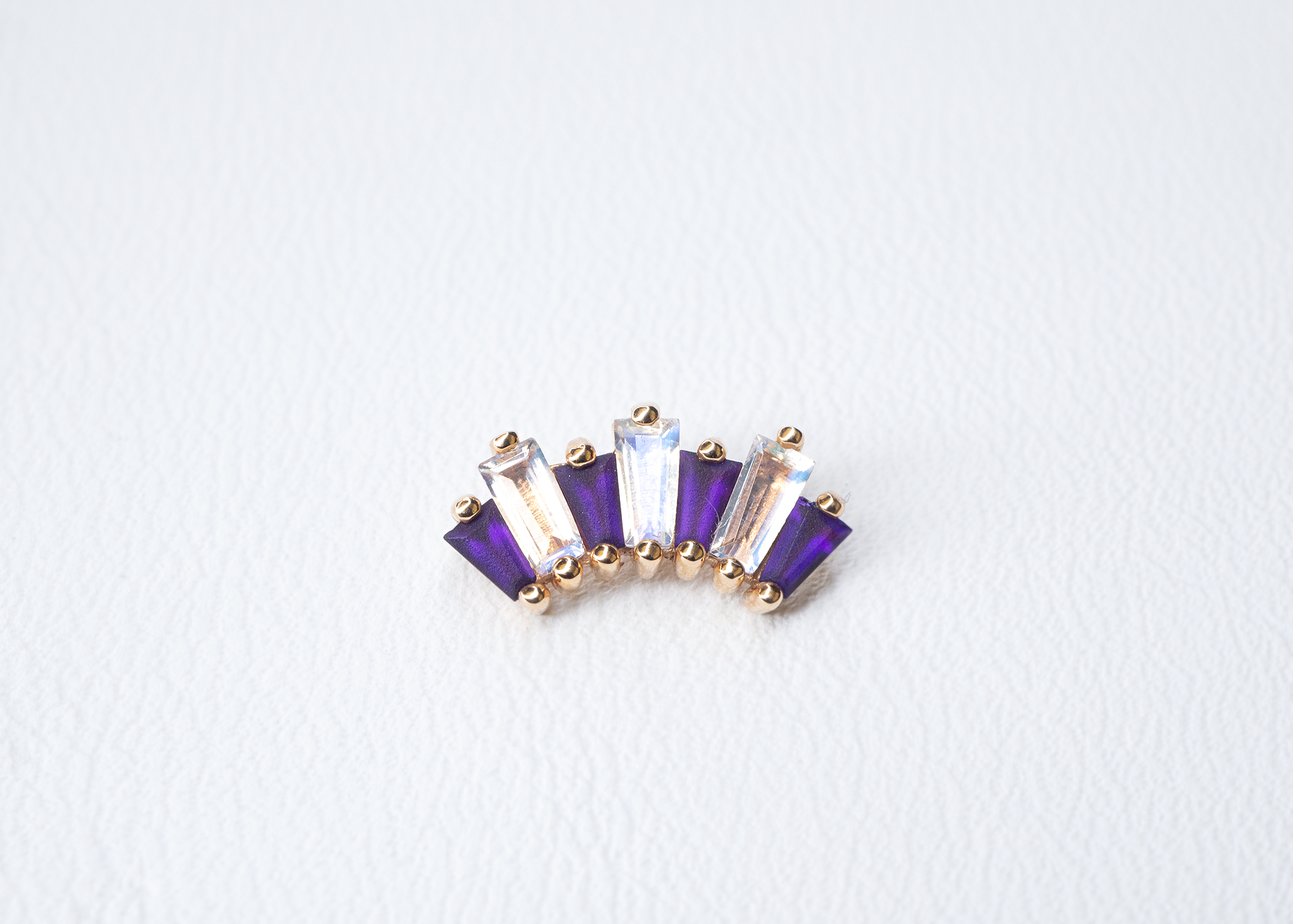 BVLA - Oceane 7 - Amethyst / Rainbow Moonstone