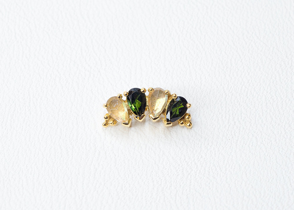 BVLA - Pear Panaraya 4 - Green Tourmaline / Labradorite