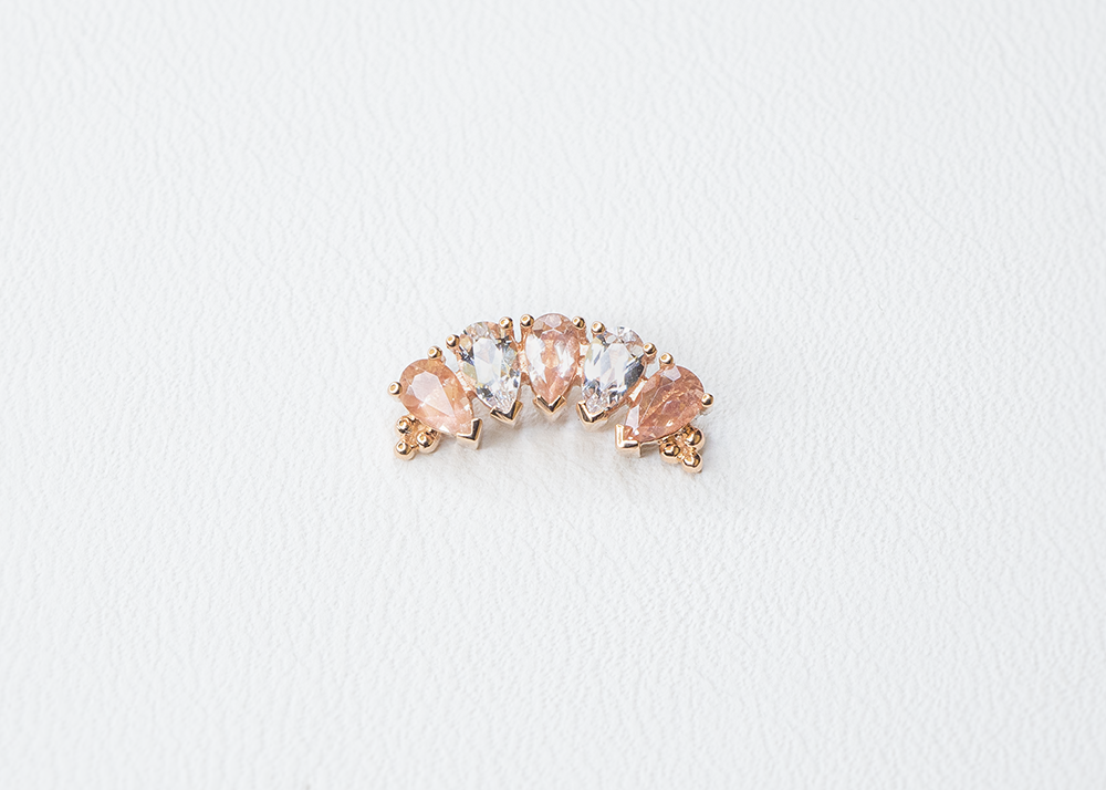 BVLA - Pear Panaraya 5 - Sapphire / Oregon Sunstone