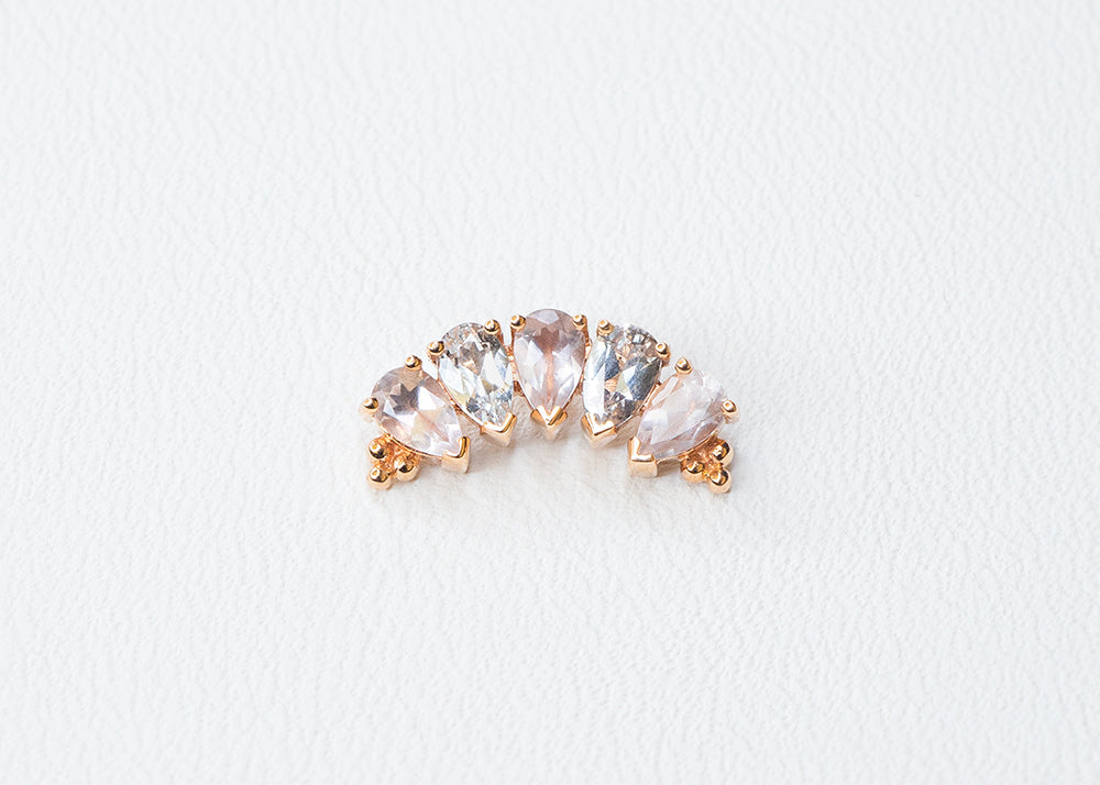 BVLA - Pear Panaraya 5 - Sapphire / Rose Quartz
