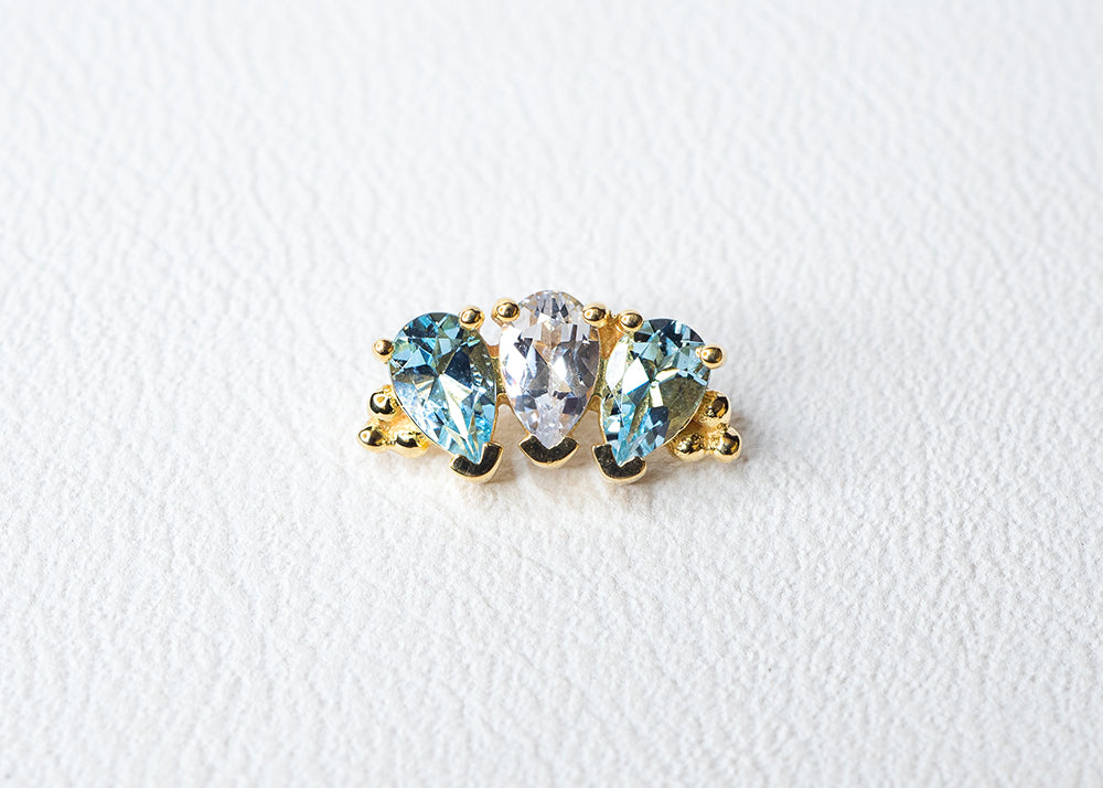 BVLA - Pear Panaraya 3 - Aquamarine / Sapphire