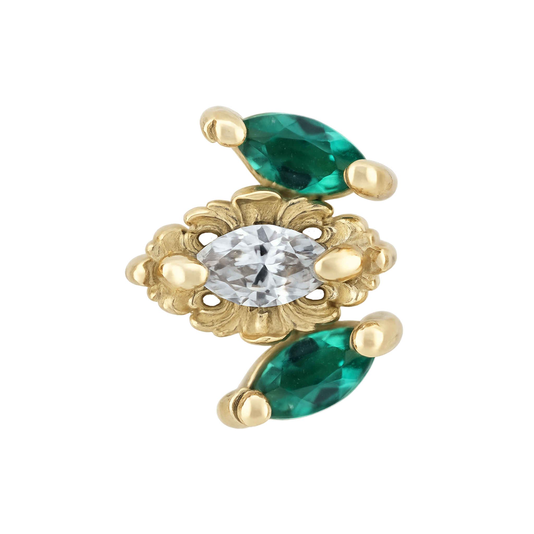 AuAdore - Rococo - Emeraude / Diamant