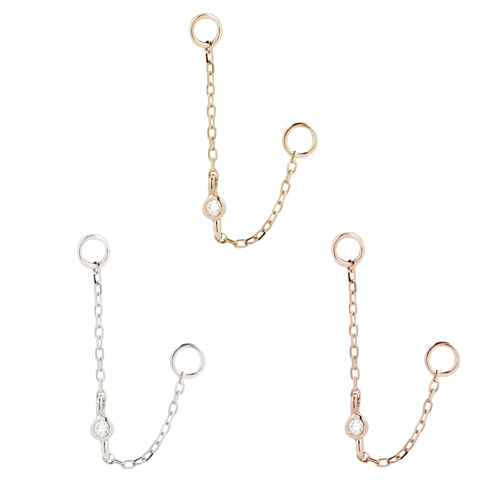 Buddha Jewelry - Round Center CZ Chain