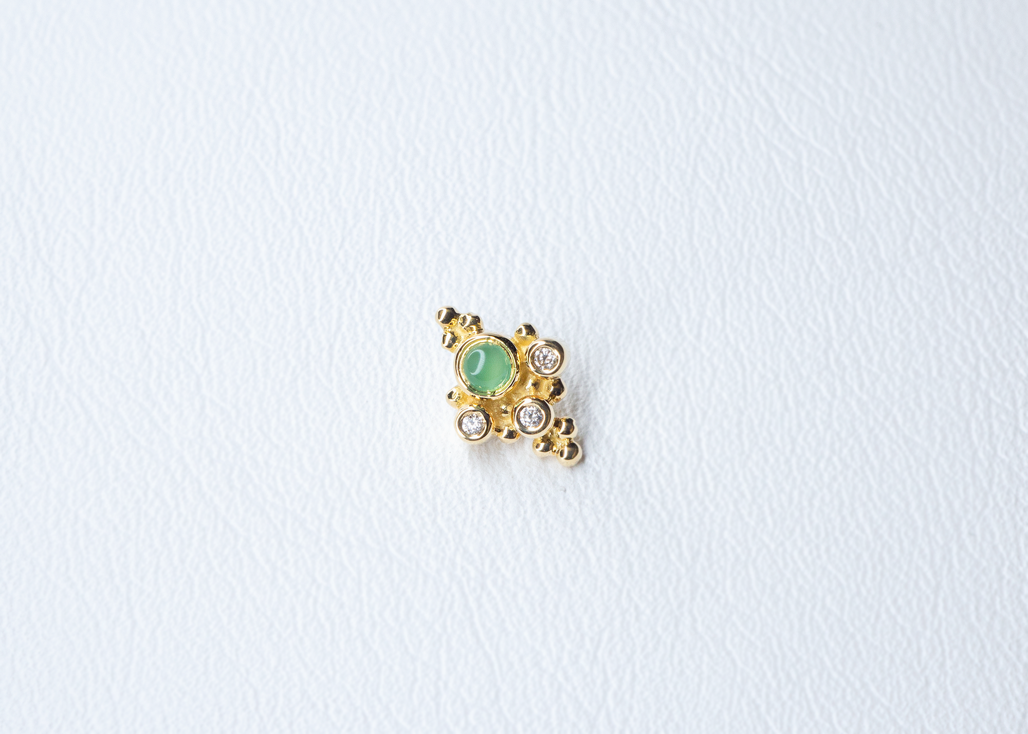 BVLA - Round Sarai - Chrysoprase / Diamond