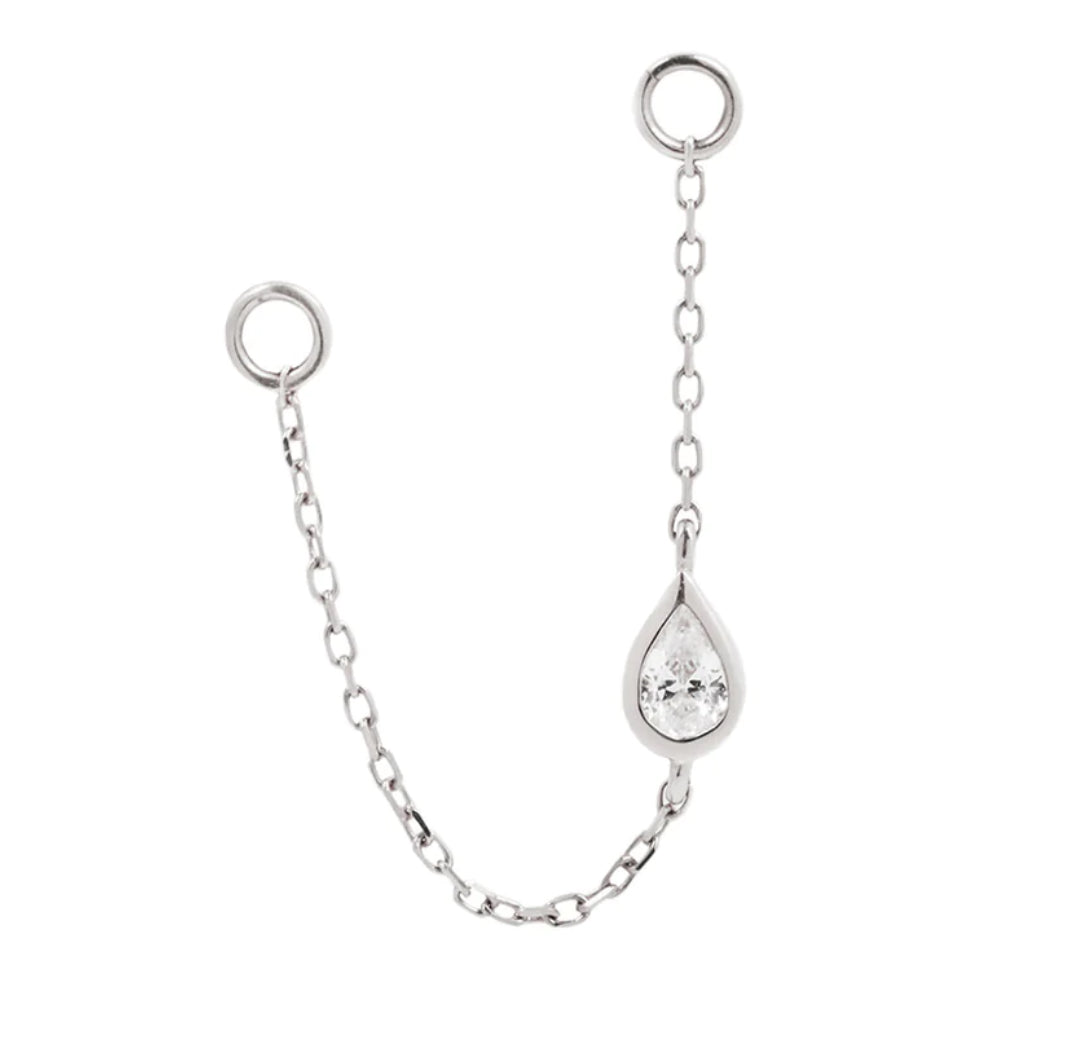 Buddha Jewelry - Teardrop CZ Chain-thumbmail-2