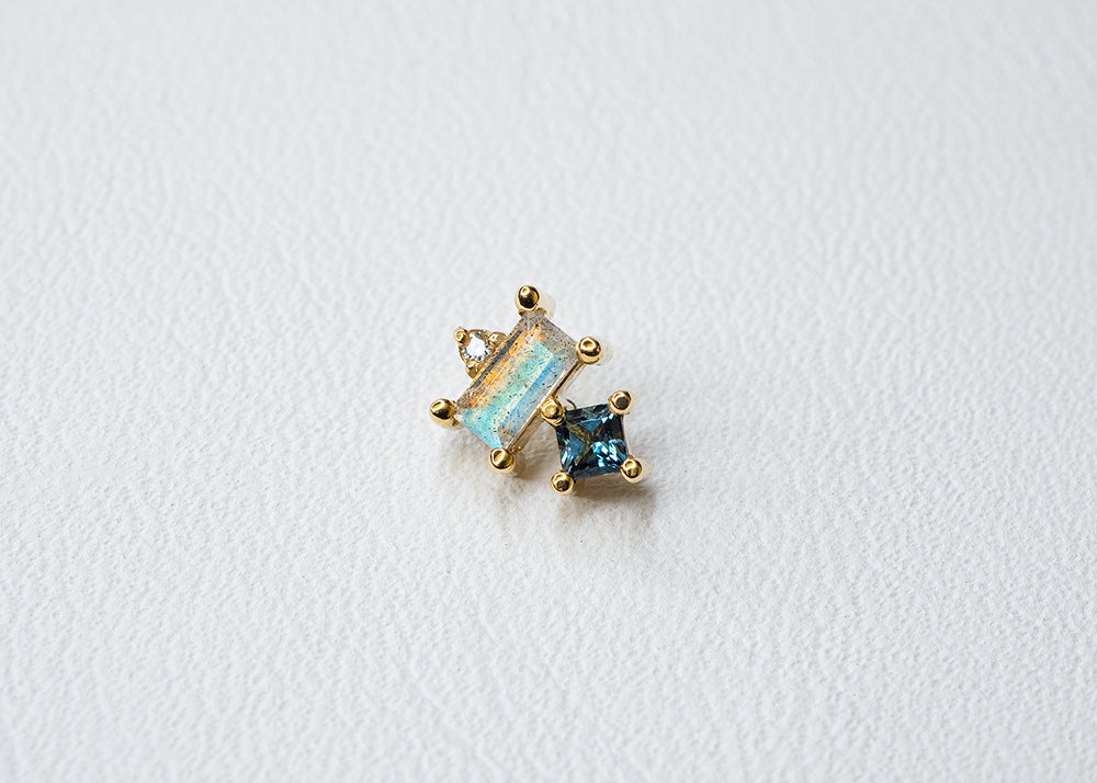 BVLA - Tetra - Labradorite / Diamond / London Blue Topaz