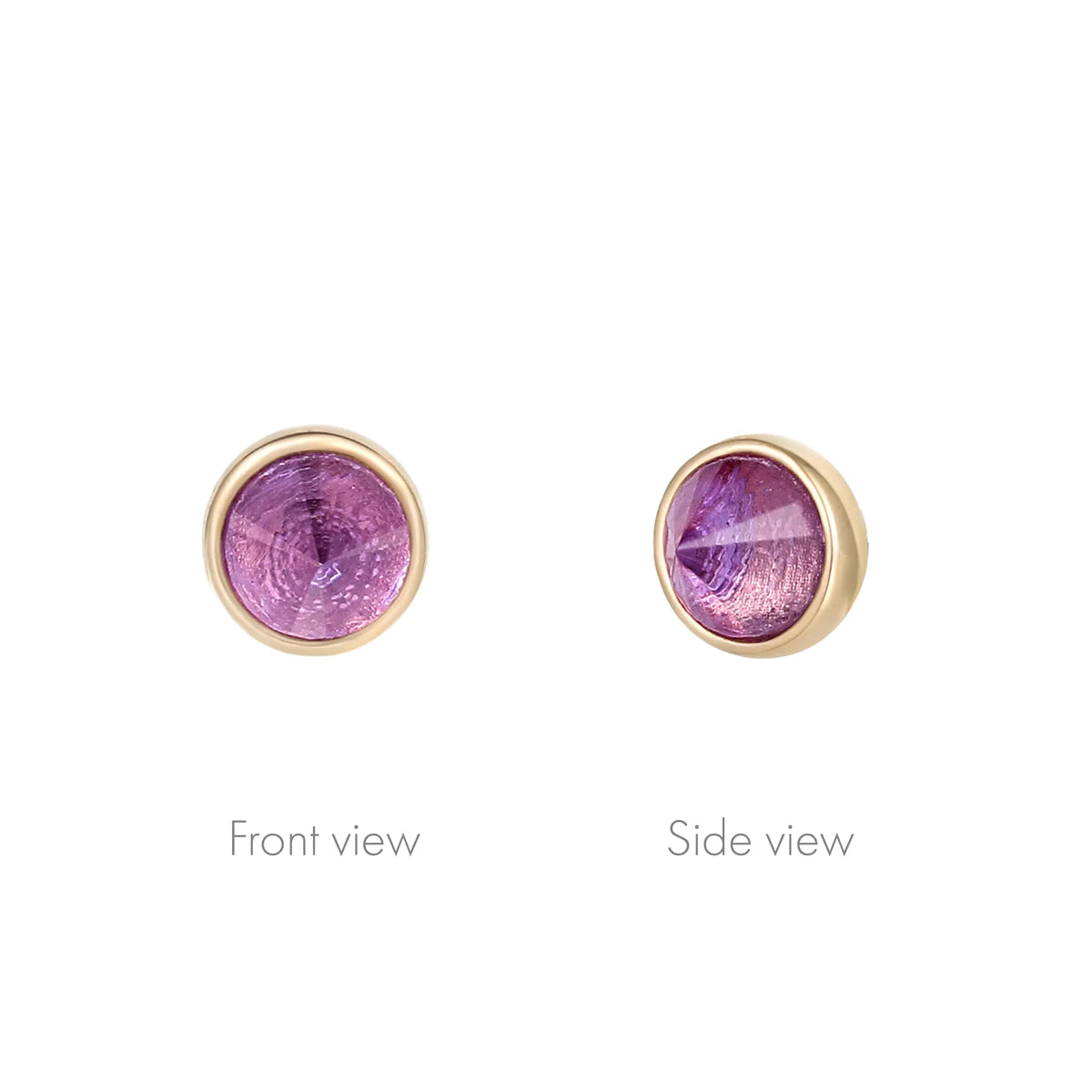 Buddha Jewelry - Round Bezel Reverse Set - Amethyst-thumbmail-2